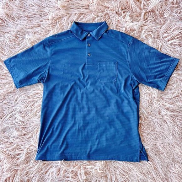 Striped Performance Polo - Picture 1 of 3